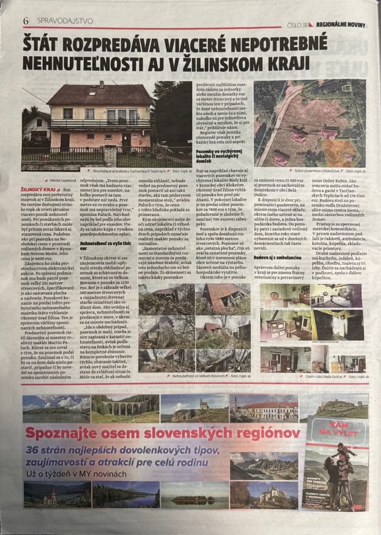 sme-noviny-my-zilina-media-nehnutelnosti-paluch-stat-predava-nehnutelnosti